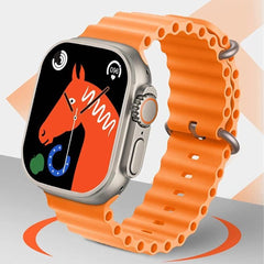 T800 Orange (Without SIM) Ultra Smart Watch 1.99-inch Infinite Display, Bluetooth Calling, Heart Rate Tracking, Sports Features