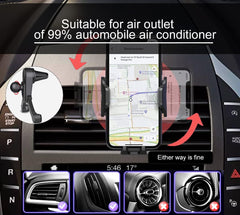 Ajxn 3-in-1 Suction Cup Phone Mount for Car, Fit for Most Mobile Phones, Dashboard, Air Vent, Automobile Cradles, Car Interior Accessories - Black