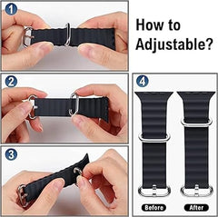 New Flexible Silicone Ocean Sport Watch Straps for Men and Women, Compatible with Apple iWatch Replacement Bands, Available in 38mm, 40mm, and 41mm Strap Sizes 43 mm 44 mm 45 mm 49 mm iWatch Collection