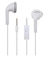 Original wired in-ear headphones that are similar to the earphones Hands-free stereo deep bass headphone with built-in microphone, call answer/end button, and 3.5mm Aux audio jack (YS6, White)