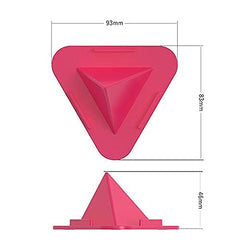 Portable Tabletop Mobile Mate Mobile Phone Pyramid Shape Holder Desktop Stand with Three Sides (Multicolor)