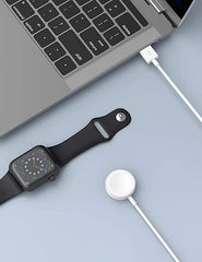 iWatch Series 5/4/3/2/1 Wireless Magnetic Smartwatch Charging Cable 44, 42, 40, and 38 mm (White)