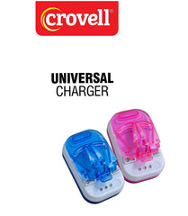 Two-in-one universal Magic Jadoo battery charger featuring three LED lights. Two A Cell Phone Charging
