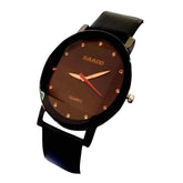 Wisewear - Analog Round Dial Radd Watch with Black Dial and Black Colored Strap for Men and Women