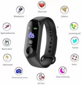 Wise wear-Fitness band GUGGU NEA_222N_M3 (Black Strap, Free Size)
