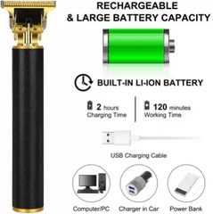 Tech nova- EVETIS Hair: A 90-minute runtime beard trimmer for men that also styles hair in the Buddha style. Trimmer 4 Length Settings, 120-Minute Runtime (Black)