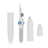 Tech nova-Wireless Headset Cleaning Pen: Multifunctional Metal Tip Soft Brush Camera Headphone Headset with Cleaning Pen Pocket (Blue)