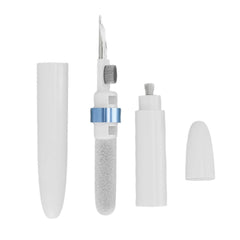 Tech nova-Wireless Headset Cleaning Pen: Multifunctional Metal Tip Soft Brush Camera Headphone Headset with Cleaning Pen Pocket (Blue)