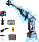 Portable High Pressure Washer with 5-in-1 Nozzle, Cordless Operation, 30 Bar Battery Operated Cleaner