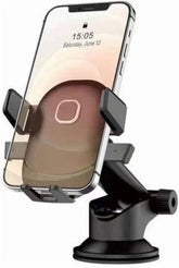 360-degree rotating long neck car cradle with one touch car mount for dashboard and windshield