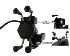 USB-equipped 360-degree rotating bike mobile holder