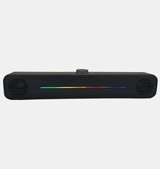 Computer Speaker USB Mini Soundbar with RGB Light, UGS-02 Gaming Speaker for PC, TV, Desktop, and Laptop