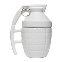 Tech novo - INIDA 3D Ceramic Army Style Grenade Mug with Lid Coffee Tea Mug