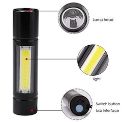 USB-Powered Magnifying LED Light Torch