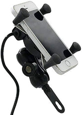 USB-equipped 360-degree rotating bike mobile holder