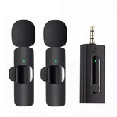 Plug-and-play 3.5mm jack wireless lapel mic for digital camera, speaker