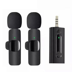 Plug-and-play 3.5mm jack wireless lapel mic for digital camera, speaker