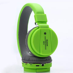 Trouble Audio - Bluetooth Headphones with Calling and Music Controls, FM and an SD Card Slot (Green)