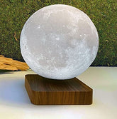Tuna Lights -One piece of magnetic levitating floating moon lamp, floating and spinning moon lamp with gradually changing LED lights, perfect for room décor and unusual gifts (3 color modes).