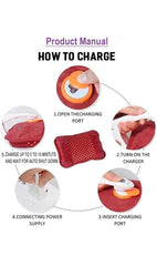 Tech novo - Electric Heating Pad with Hot Water Bag, Heat Pouch, Hot Water Bottle Bag for Relieving Hand and Back Pain (Multicolor)