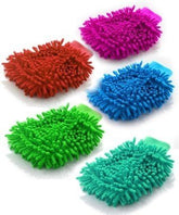 Microfiber Wash Mitt Gloves with Two Sides