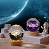 Original - Astronomy lovers may decorate their homes with the Scentilo 3D Galaxy Crystal Ball Nightlight Decorlamp, which features a touch base and colorful LED lighting.