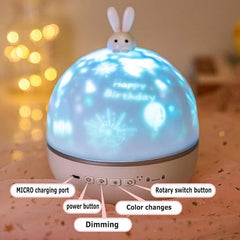 Color sync-The New USB Starry Sky Projector Night Light LED Stars Projector Lamp with Built-in Bluetooth Speaker is the ideal baby gift for girls, and Drumstone is giving it to them.