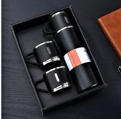 Tech novo - This sturdy 500ml Classic Vacuum Flask Thermos keeps drinks hot or cold for up to 24 hours and comes with 3 mugs. It is made of stainless steel and is resistant to oxidation and corrosion.
