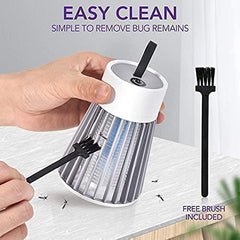 TechNovo - Electronic LED Mosquito Killer Machine Trap Lamp, USB Power Electronic, Theory Screen Protector Mosquito Killer lamp for Home (White)