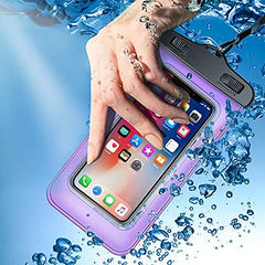 Touch-sensitive, transparent, waterproof bag pouch for phones that is universally used