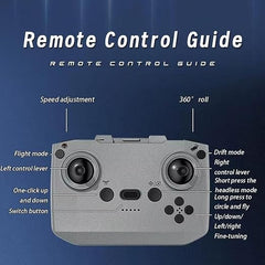 2-in-1 RC Drone Car for Kids, 2.4GHz Land & Air Remote Control Flying Vehicle with 360° Flip Stunts, 4WD High Speed Drift Mode, 3 Speed Modes & LED Lights - Blue/Red Multicolor Stunt Toy