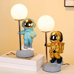 Astrano-Modern Astronaut LED Table Lamp Bedside Lamp for Bedroom Boys Birthday Gifts Blue