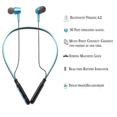 Wireless Headphones with Bluetooth Stereo Headsets for All Android and iOS Devices, Hands-Free with Microphone and Neckband