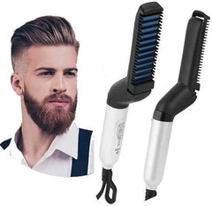 Tech novo - Fast Hair Styler Hair comb and electric beard straightener that massages The Multifunctional Beard Curling Hair Straightening Curler is a multicolored beard straightener for men.