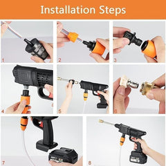 48V rechargeable electric pressure washer gun machine tool ,Cordless High Pressure CAR Washer Gun | Multi Cleaning Works Like Car & Bike Washing, Gardening & Home Cleaning Works