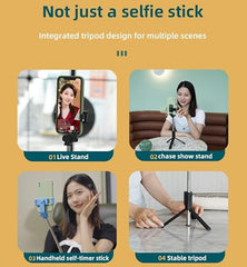 Tech novo - Wireless Bluetooth Selfie Sticks with Extension Foldable with a remote tripod stand, 3-in-1 multipurpose, and compatible with all phones, including iPhones, OnePlus, Samsung, Oppo, and Vivo