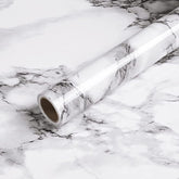 Marble Contact Paper Black White Grey Granite Wallpaper,