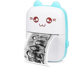 Mini Bluetooth Thermal Printer, Portable Label Printer Inkfree Printer Thermal Printer