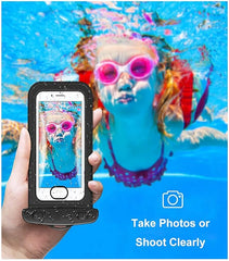 Touch-sensitive, transparent, waterproof bag pouch for phones that is universally used