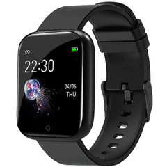 Wise wear-Bluetooth smart fitness band watch with heart rate, step count, and sports activity tracker is the ID-116, available for men, women, boys, and girls.