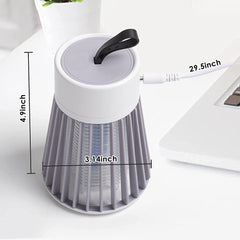 TechNovo - Electronic LED Mosquito Killer Machine Trap Lamp, USB Power Electronic, Theory Screen Protector Mosquito Killer lamp for Home (White)