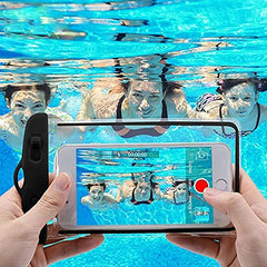 Touch-sensitive, transparent, waterproof bag pouch for phones that is universally used