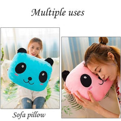 Tech novo- NYRWANA DELIVERING SMILES IN INIDA Panda Night Light Valentine's Day Creative Toy LED Colourful Glowing Plush Pillows (Blue)