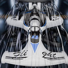 2-in-1 RC Drone Car for Kids, 2.4GHz Land & Air Remote Control Flying Vehicle with 360° Flip Stunts, 4WD High Speed Drift Mode, 3 Speed Modes & LED Lights - Blue/Red Multicolor Stunt Toy