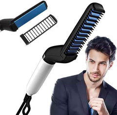 Tech novo - Fast Hair Styler Hair comb and electric beard straightener that massages The Multifunctional Beard Curling Hair Straightening Curler is a multicolored beard straightener for men.