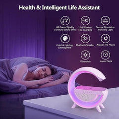 Boom-This is a new wireless G speaker that combines a desk lamp, night light by the bed, smart light, sound machine, and bedroom décor all in one.