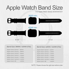Wise wear-Silicone & Leather Smart Watch Band Strap for Apple Watch iWatch (Model Number: CA0424) in 42mm, 44mm, and 45mm For Men