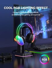BT 500 - Gaming Headphones with Mic, Sound, and RGB Lights: