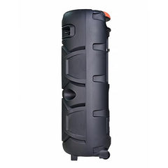 48W 5.0 Wireless Bluetooth Trolley Speaker with Wireless Mic and Disco Party Lights