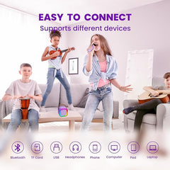 Karoki-Mini Karaoke Machine for Kids,Portable Bluetooth Speaker with Wireless microphone